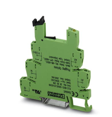 Phoenix Contact Interface Relay Base; PLC-BSC-230UC/21; Universal; 230VAC/DC IN; DIN Rail Mount; Screw Connection